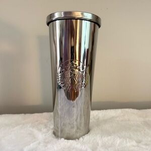 Starbucks Metallic Silver Tumbler